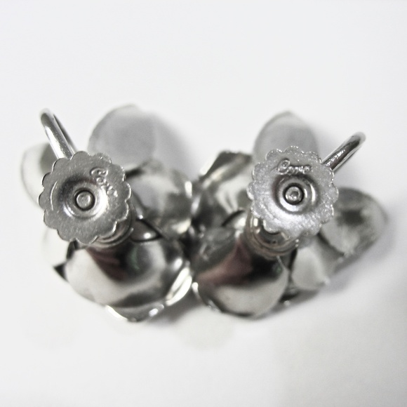 Coro Pin and Earring Set, 1950s, Rosebud, Wishbone - Picture 5 of 8